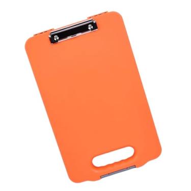 Imagem de predolo Prancheta com armazenamento de alta capacidade com suporte para caneta Prancheta de transferência de enfermagem Pasta de papel A4 para professor de, Laranja