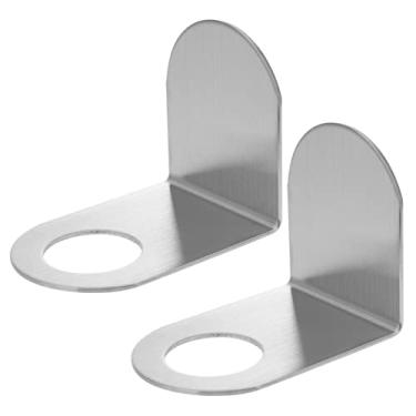 Imagem de Luxshiny 2Peças Suporte de Parede Garrafa de Chuveiro Gancho Adesivo Shampoo e Gel de Banho Instalação Banheiros e Cozinhas Design Durável