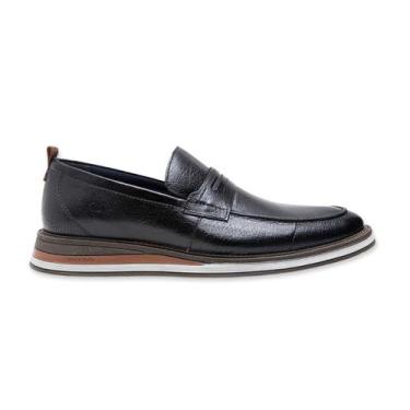 Imagem de Sapato Masculino Democrata Loafer Type Preto, 43, Preto