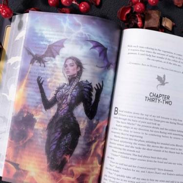 Imagem de BAMAYSELF 15 peças de sobreposição de página de quarta asa para homens e mulheres, presente de marcador de livro de dragão, mercadoria de 4ª asa, acessórios de livros de fantasia legal, presentes para