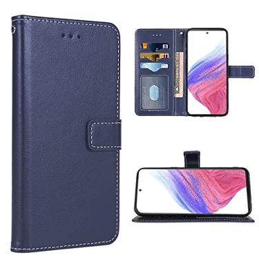 Imagem de Compatível com Samsung Galaxy A53 5G 2022 capa carteira alça de pulso cordão e suporte de cartão flip de couro acessórios de celular capa para celular Gaxaly A53 G5 Galaxies 53A SM A536U feminino