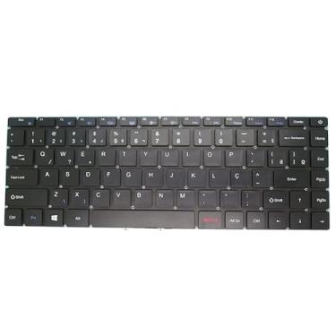 Imagem de Teclado para notebook para Multilaser Ultra ETPC083 UB422 UB432 MB3181014 XK-HS272 Brasil BR Preto