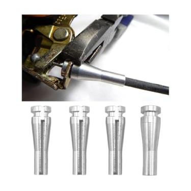 Imagem de Dickno Kit de reparo de cabo de trava de porta de 4 peças, número OEM F2UZ15266A46A F2UZ15264A64A, peças de reposição de terminais de reparo de cabo de trava de porta de carro compatíveis com F-Series