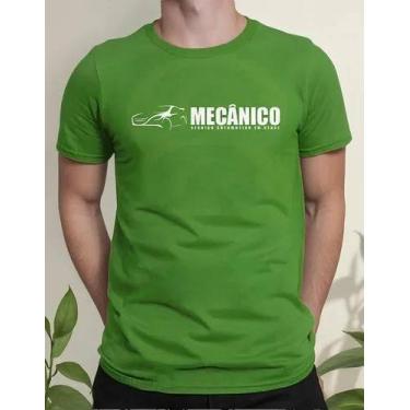 Imagem de Camiseta Camisa Adulto 100% Algodão Uniforme Profissional Mecânico Ofi
