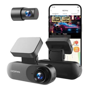 Imagem de DDPAI N3 Pro Câmera Veicular Frontal e Traseira 1600P+1080P, Dashcam com WiFi, GPS, Sensor G Aplicativo, Visão Noturna, Ampla Faixa Dinâmica, Monitor de Estacionamento 24 Horas(Sem Cartão SD)