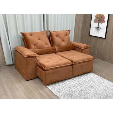 Imagem de Sofá Retrátil Reclinável 1,80 m Terracota 509 Athenas Premium
