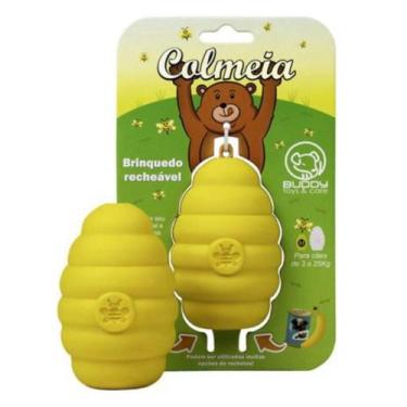 Imagem de Brinquedo Recheável Para Cachorro Buddy Toys Colmeia Média