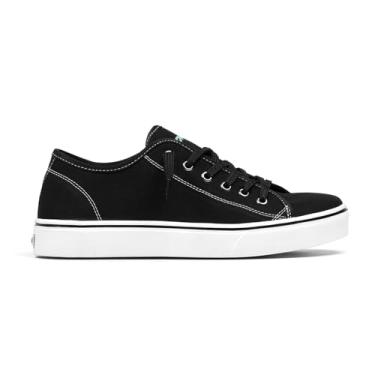 Imagem de Tênis Streetwear Stamp It Star Casual Preto Branco Unissex (Vermelho, BR, Adulto, Numérico, 41)
