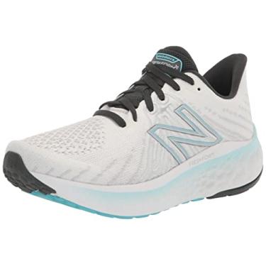 Imagem de New Balance Tênis de corrida feminino Vongo V5, Branco/Azul/Prata Metálico, 42