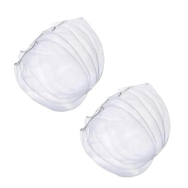 Imagem de 10 sacos de filtro de tinta branca 1 galão saco de filtro de tinta branca fina saco descartável filtro balde com cordão elástico abertura superior para pintura jardinagem uso segurança ferramentas de