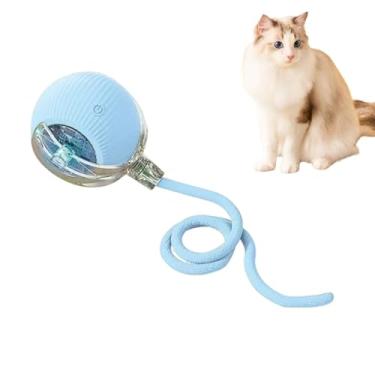 Imagem de Brinquedo Automático para Gato Interativo Elétrico Inteligente - Estimula o Instinto de Caça Ativação por Toque Liga Desliga Três Modos Operação Recarregável Fácil Limpar