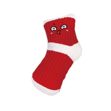 Imagem de predolo Brinquedo para cães com apito, divertido, criativo e interativo, mantém seu cão ocupado, leve e, com expressão facial, feito de, Vermelho Branco