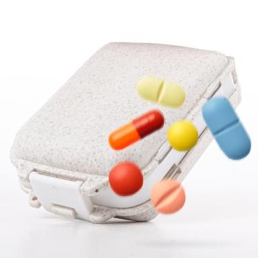 Imagem de Porta Comprimido Pilbox Diario Pequeno Cabe No Bolso 8 Parte - TEX WEB