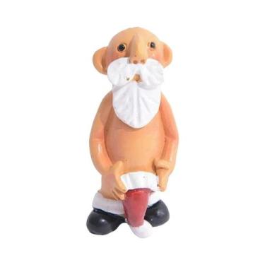 Imagem de Enfeite De Natal Papai Noel Travesso Com Gorro, Papai Noel Nu, Decoraç