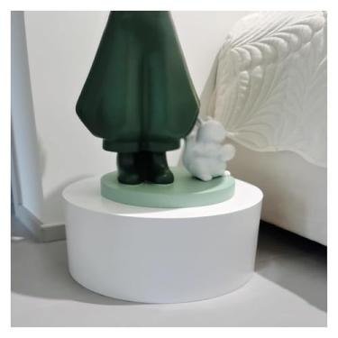 Imagem de Pedestal redondo para manequins, base de plataforma de exibição, base de aumento de ar condicionado, suporte de exposição de loja de vestidos de casamento, pilar de vestiário - 50 x 30 cm