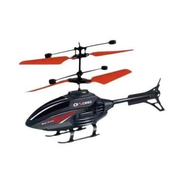 Imagem de Brinquedo De Helicóptero Voador Por Indução Colorido Com Bola De Crist