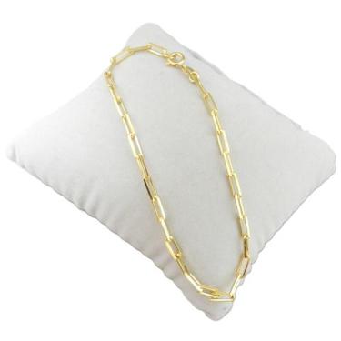 Imagem de Pulseira Masculina 24cm 3mm Largura Folheado Ouro 18K PL443 - Wnbijout