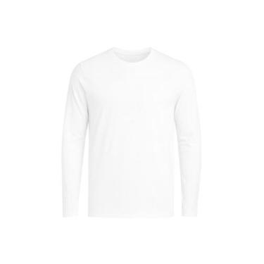 Imagem de Camiseta Masculina Manga Longa Dry Básica Lisa Proteção Solar UV Térmi