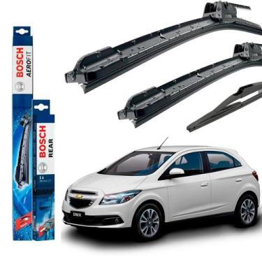 Imagem de Jogo Palheta Dianteira e Traseira Bosch GM Onix Até 2018, Original Bos