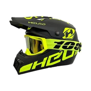Imagem de Capacete De Motocross Adulto Profissional Para ATV, Downhill, Mountain