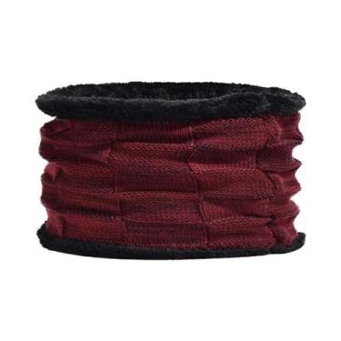 Imagem de Gorro De Inverno Unissex Tricotado Com Cachecol E Máscara - Boné Gorra