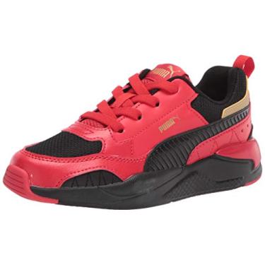 Imagem de PUMA Tênis infantil unissex X-ray 2 sem cadarço, Vermelho, 17