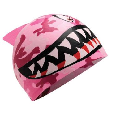 Imagem de TYR Boné de silicone Jr. Sharkfin, rosa