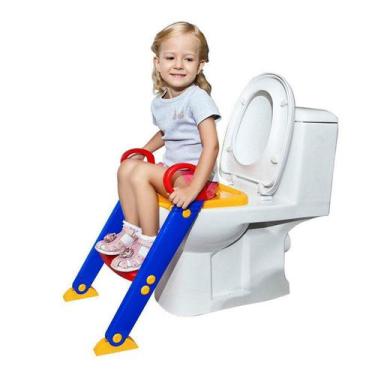 Imagem de Troninho Infantil Com Escada Assento Redutor Vaso Sanitário - Toilet T