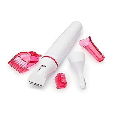 Imagem de DEPILADOR FEMININO ELETRICO APARADOR DE PELOS DO ROSTO, VIRILHA E AZILAS SEM FIO COM ACESSORIOS PROFISSIONAL