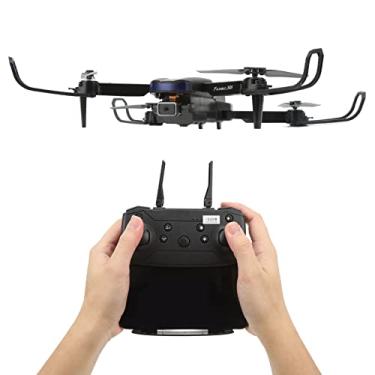 Imagem de Drone de Câmera Dupla 4K HD Com Luz LED 4 Eixos S85 Mini Drone Estável Dobrável Corrida 14 (Bateria Dupla)