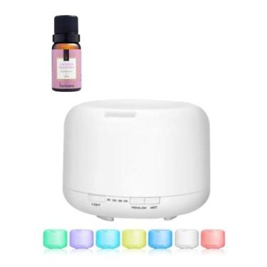 Imagem de Difusor Aromatizador Umidificador de Ar Ultrassônico Purificador Aroma Difusor Portátil Led 7 Cores + 1 Essencia via Aroma 10ml