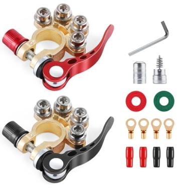 Imagem de SINGARO Conectores de terminais de bateria de carro para postes SAE/JIS, compatíveis com carros, vans, caminhões e mais