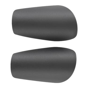 Imagem de Colaxi Caneleiras de futebol, 2 peças, proteção para pernas, suporte para panturrilha, almofadas protetoras portáteis, protetor de caneleiras para meninos, Preto 10cmx6cm