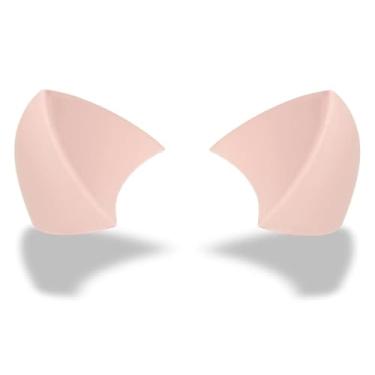 Imagem de Helmet Flair Orelhas de gato rosa claro para capacete Softeez | Feito nos EUA | Acessório de orelha de gatinho de espuma para bicicleta, esqui, snowboard e capacete de airsoft | Descolar e colar | Par