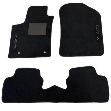 Imagem de Jogo tapete hb20 carpete - Versatile, Preto, 2013 a 2018