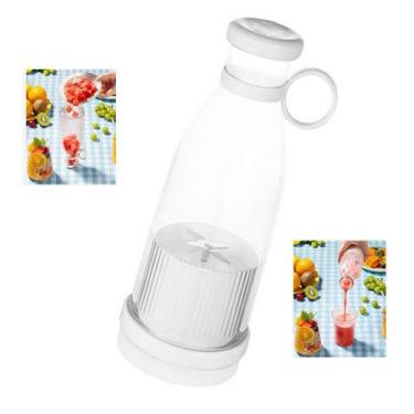 Imagem de Garrafa Mixer Misturador Mini Liquidificador Smoothie Shake Batida Suc