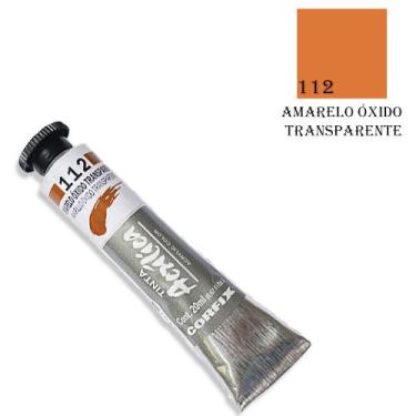 Imagem de Tinta Acrílica 37ml 112 Amarelo Oxido Transparentes Corfix