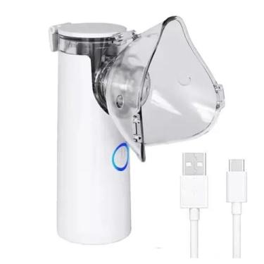 Imagem de Nebulizador Inalador Sem Fio Compacto Ultrassonico Silencioso Portatil