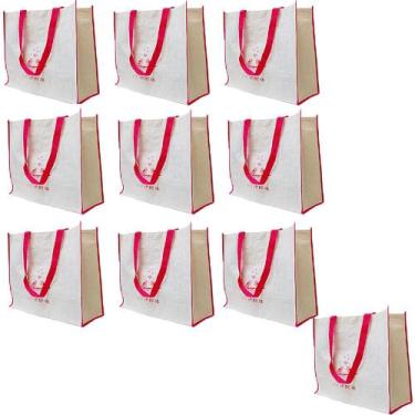 Imagem de Bolsa Ecobag Ecologica Sacola De Ombro Compras Mercado Reutilizavel Ki