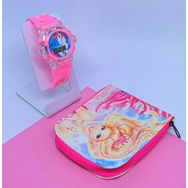 Imagem de Relógio Digital Pisca Luz Led Toca Musica Meninas/Meninas + Carteira I