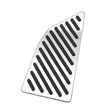 Imagem de VekAuto Capa de pedal de descanso de pé para carro compatível com Toyota Corolla 2019-2020, liga de alumínio antiderrapante prateado