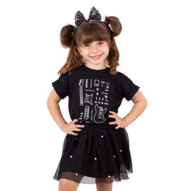 Imagem de Camiseta Infantil Guitarra Desconstruction Preta - Art Rock, 06