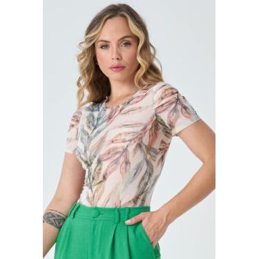 Imagem de Blusa PKS Manga Curta Tule Estampada, GG