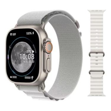 Imagem de Smartwatch Relógio Inteligente Hw9 Ultra Max Branco a Prova D'gua Orig