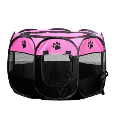 Imagem de SENCONE Cercadinho portátil para animais de estimação, cercadinho para cães dobrável, caneta para exercícios para animais de estimação, tendas, casinha de cachorro, playground para cachorro/