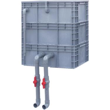 Imagem de Filtros de aquário, caixa de filtro de aquário, sistema de circulação de água externo DIY para lagos de peixes, caixa de filtro de aquário, caixa de gotejamento de filtro de caixa de rotatividade, 60