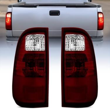 Imagem de Nilight Conjunto de lanterna traseira compatível com 2008 2009 2010 2011 2012 2013 2014 2015 2016 Ford F250 F350 F450 Super Duty Substituição da lâmpada traseira estilo OE lado do motorista e lado do