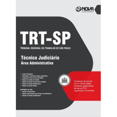Imagem de Apostila TRT2 2024 - Técnico Judiciário - Área Administrativa - Nova C