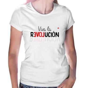 Imagem de Baby Look Viva la Revolución - Foca na Moda, Branco, P