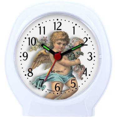 Imagem de Relógio Despertador Quartz Anjinho Pequeno Herweg 2640
